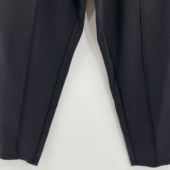 Athleta Venice Pintuck Ankle Pants Pull On Black High Rise 597887 Size Large - Picture 4 of 11